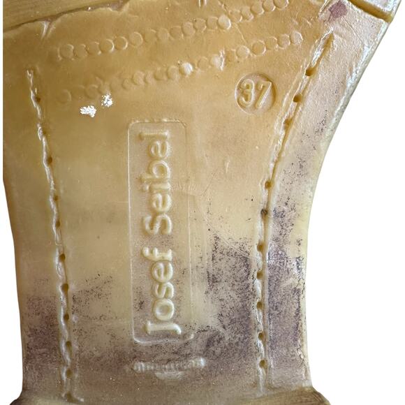 Josef Seibel Lace‑Up Granny Boots SZ 6.5 Leather Ankle Boho Packer Distressed - Picture 7 of 9